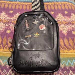 The Nightmare Before Christmas Jack Skellington Coffin Pin Trader Mini Backpack